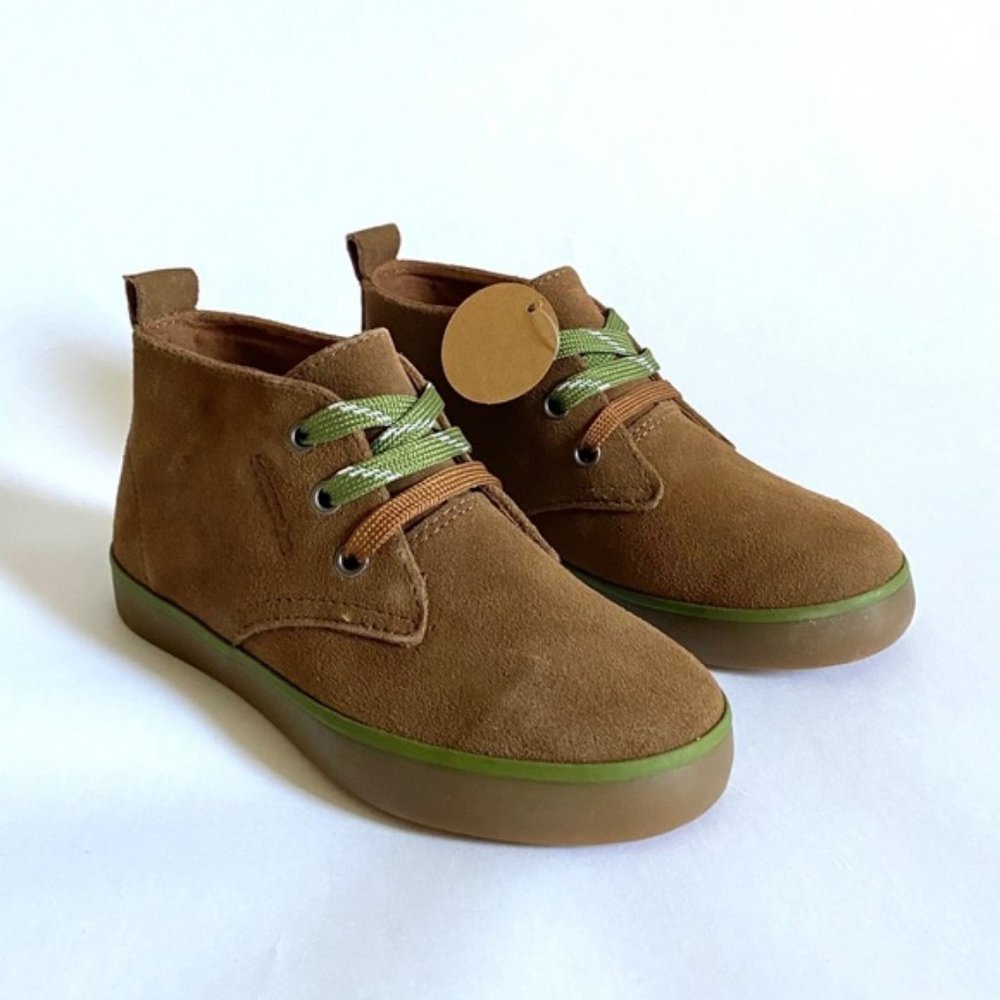 NWOT Hanna Andersson Nils Suede Brown Chukka Ankle Sneaker Boots Booties Boys